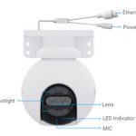 Camera H80X ống kính kép xoay 360d